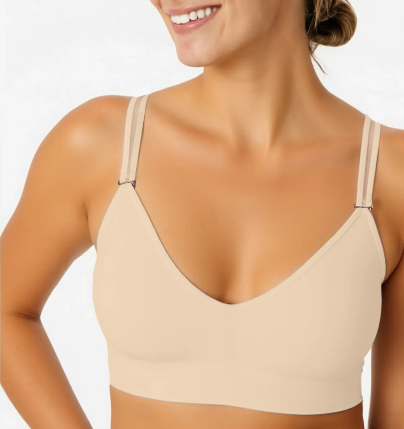 SKINNY SHEER STRAP BRA