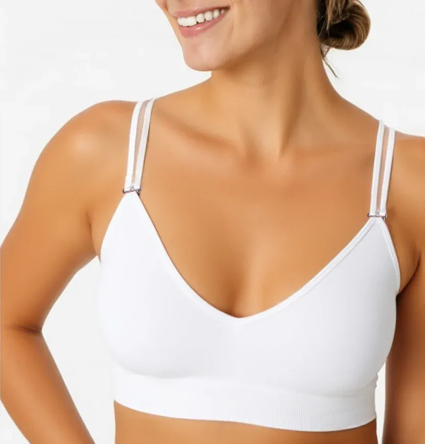 SKINNY SHEER STRAP BRA