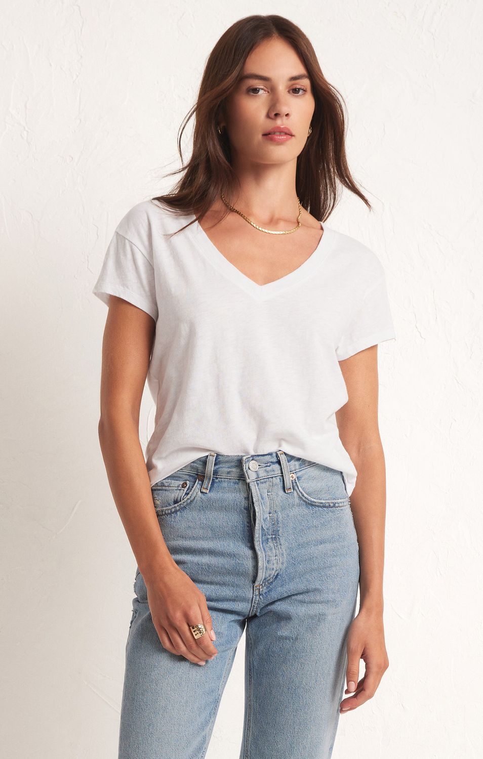 MODERN V-NECK TEE ZT233999