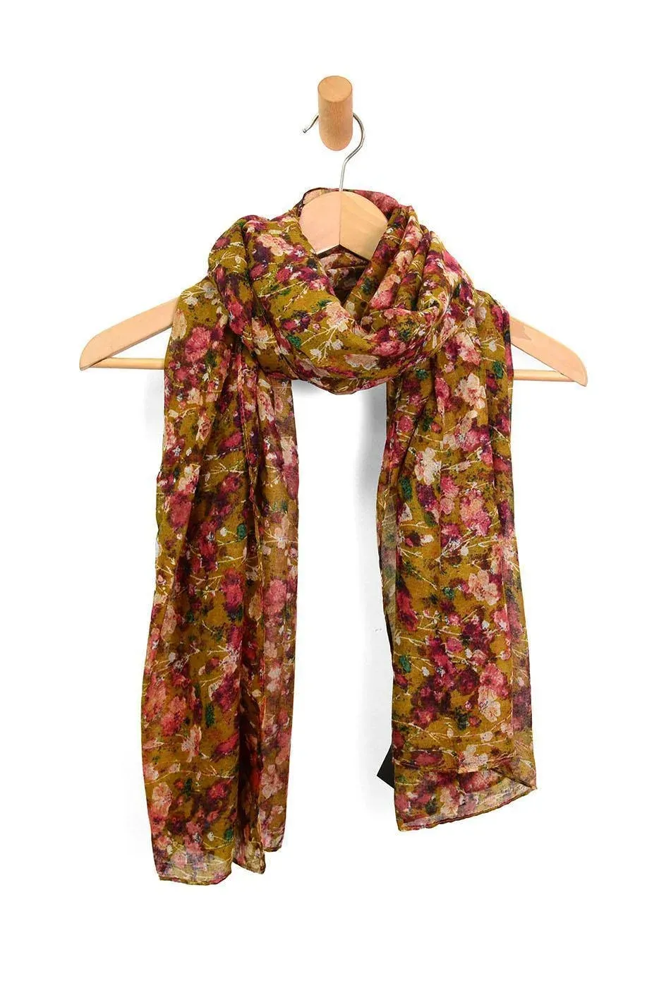 FLORAL CALICO SCARF E3296