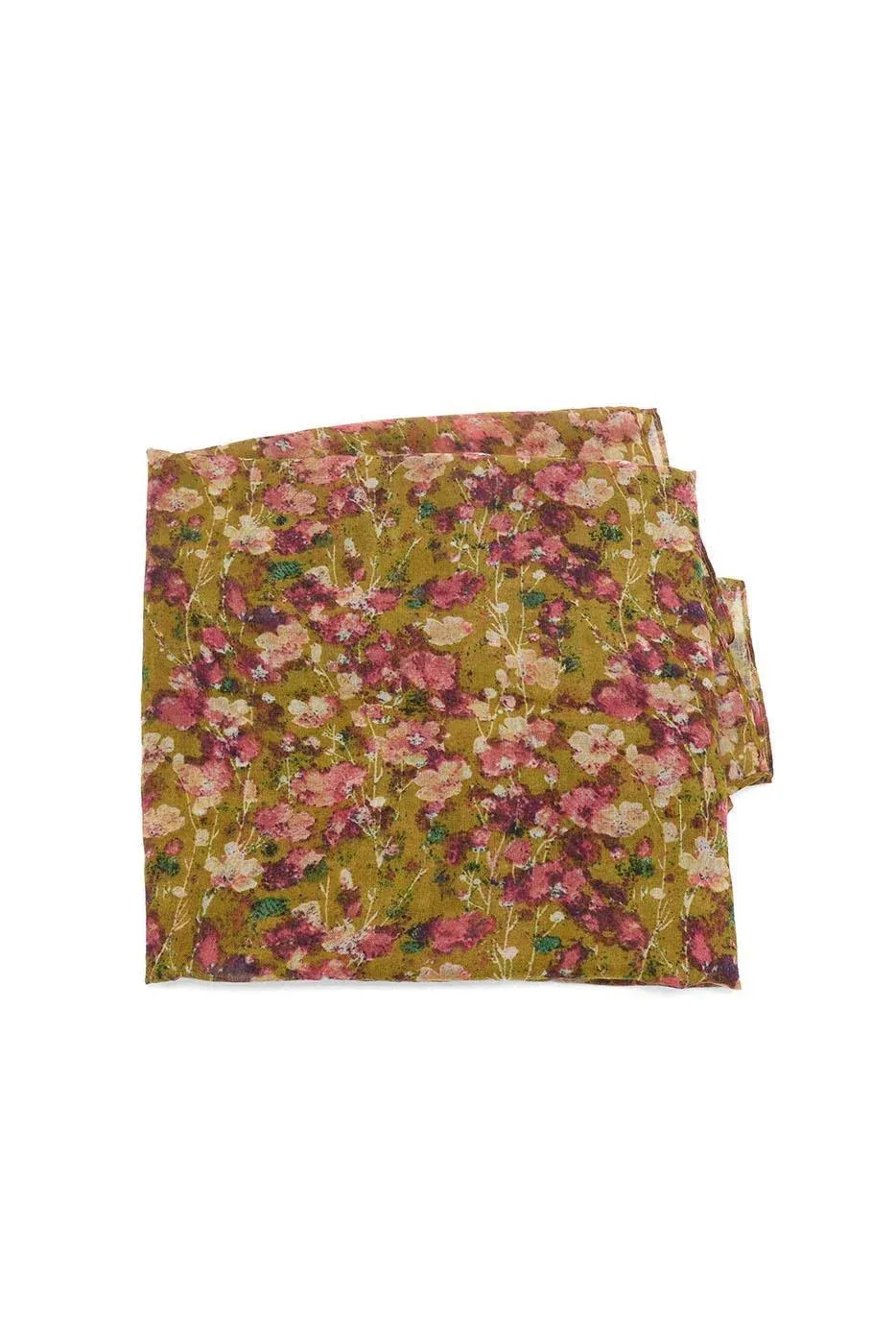 FLORAL CALICO SCARF E3296