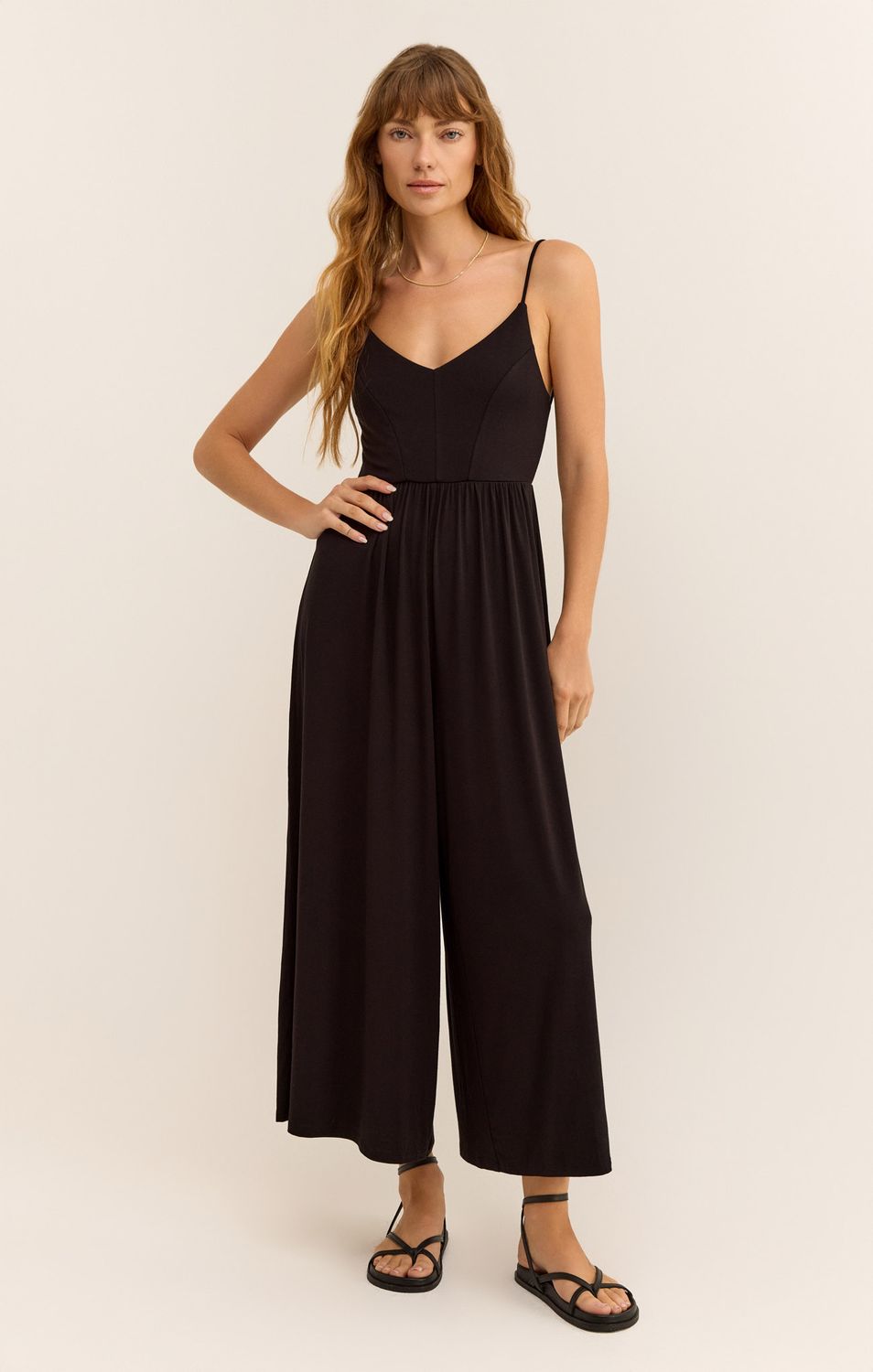 ROZ JUMPSUIT ZP242530, Color: BLK, Size: XS