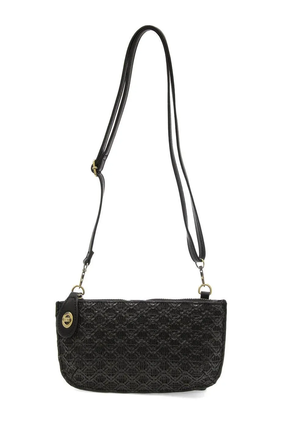 LATTICE WOVEN CROSSBODY L8278