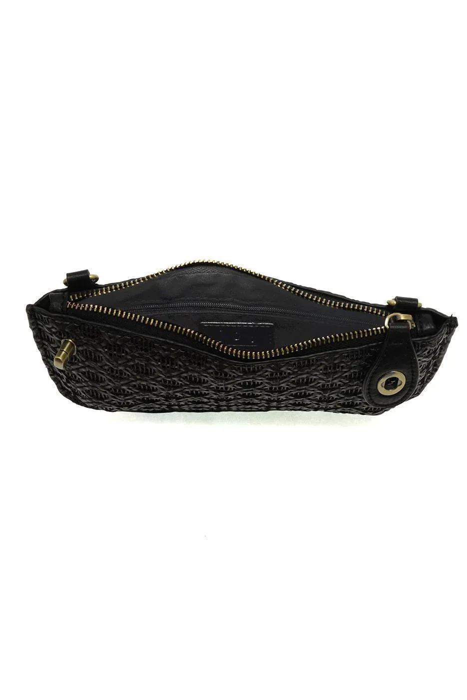 LATTICE WOVEN CROSSBODY L8278