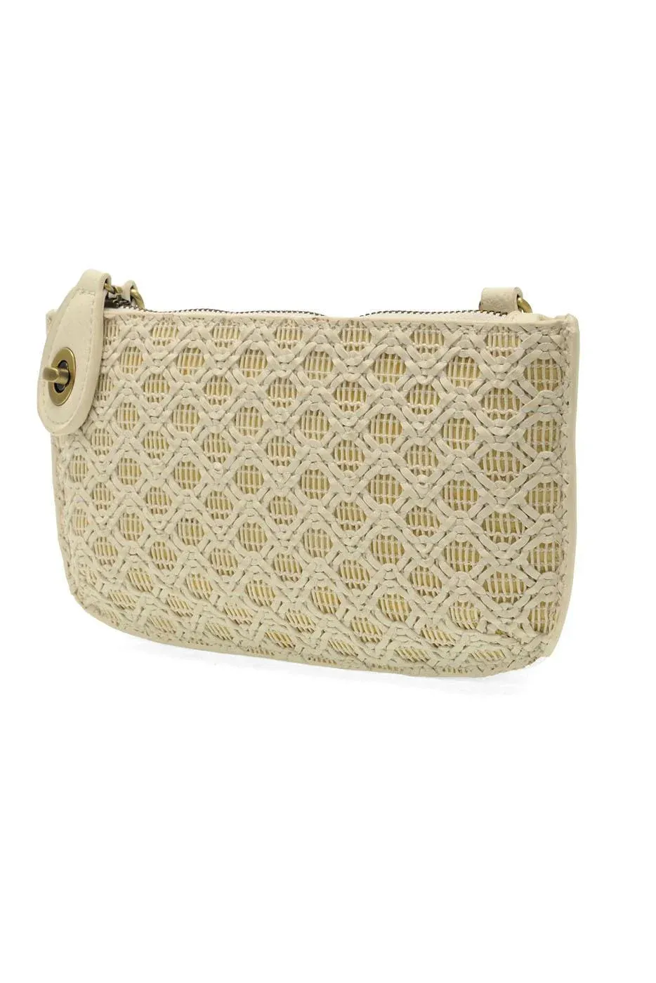 LATTICE WOVEN CROSSBODY L8278