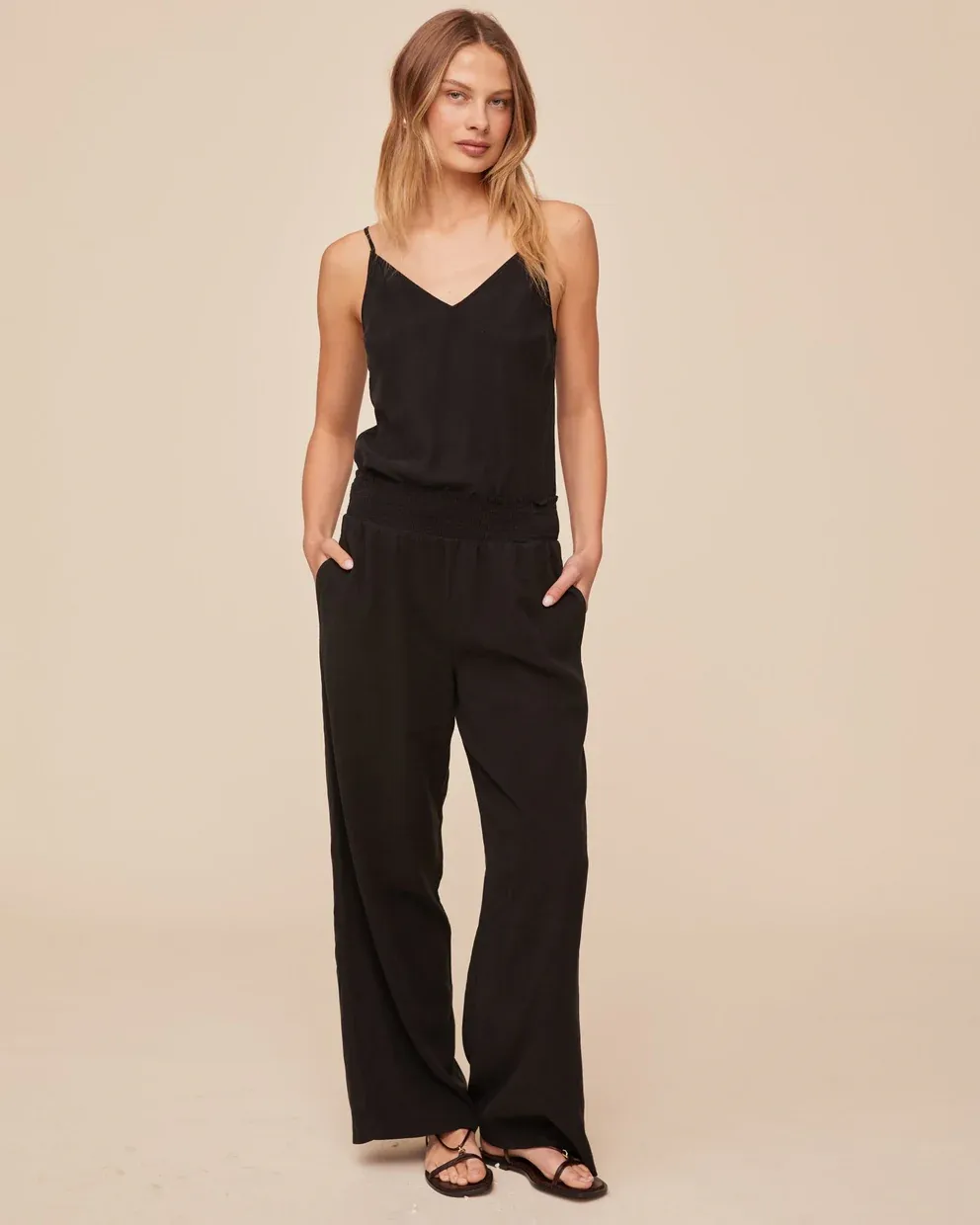 SMOCKED WAIST PANT BDSH B3051-654-303