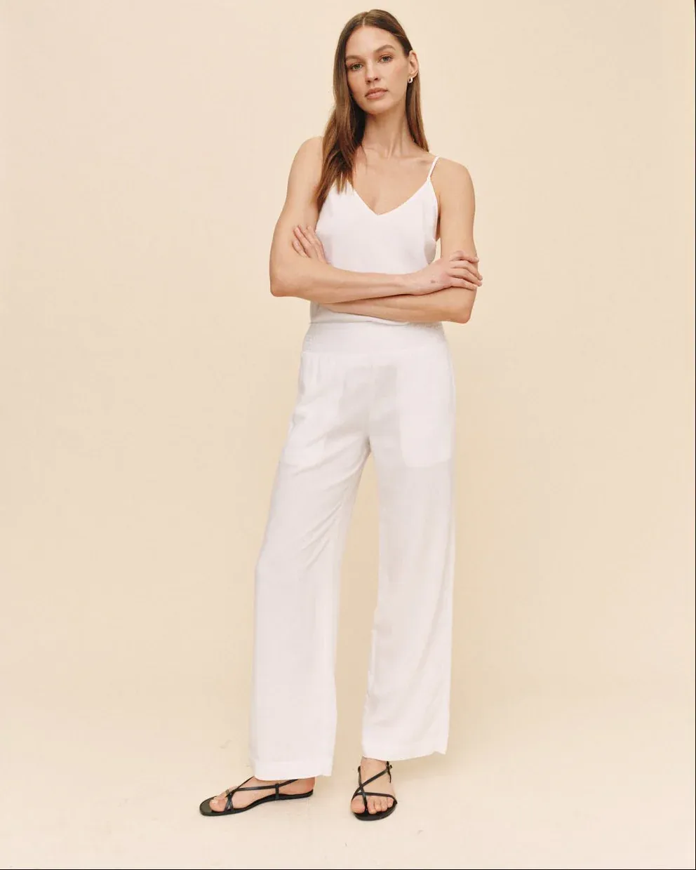 SMOCKED WAIST PANT BDSH B3051-654-303