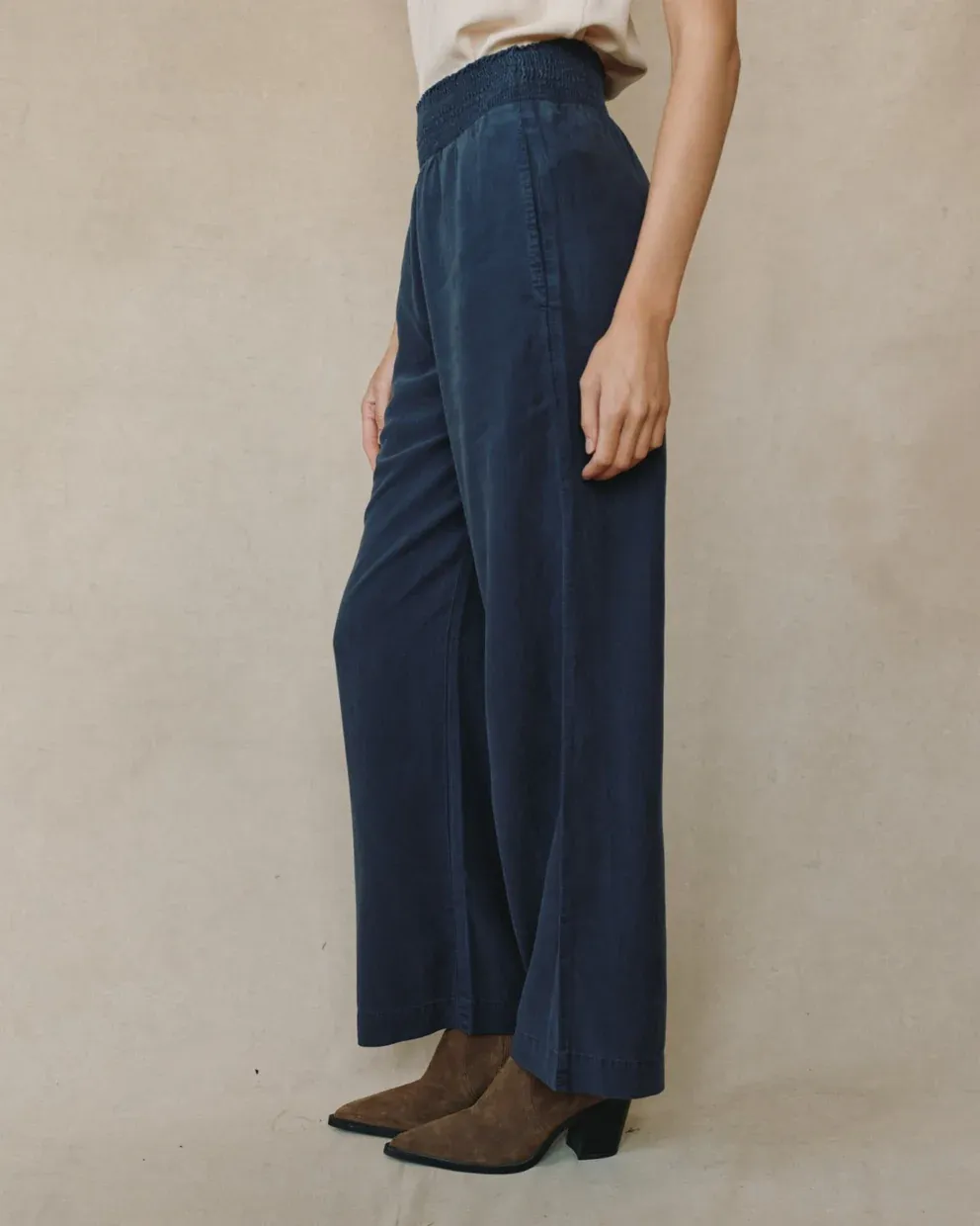 SMOCKED WAIST PANT BDSH B3051-654-303