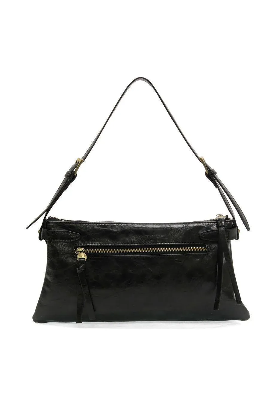 EVE TRAPEZE SHOULDER BAG L8302, Color: BLK 00