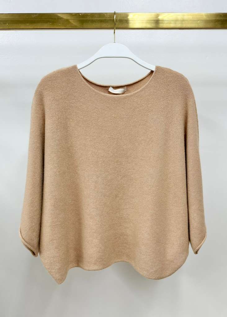 BATWING KNIT CREW NECK 330147/57702