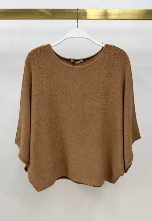 BATWING KNIT CREW NECK 330147/57702