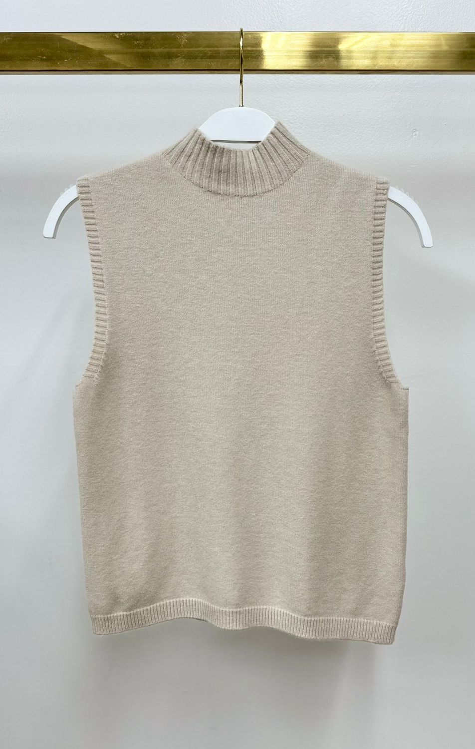 ITALIAN KNIT SLVLS MOCK NECK 330118/37716