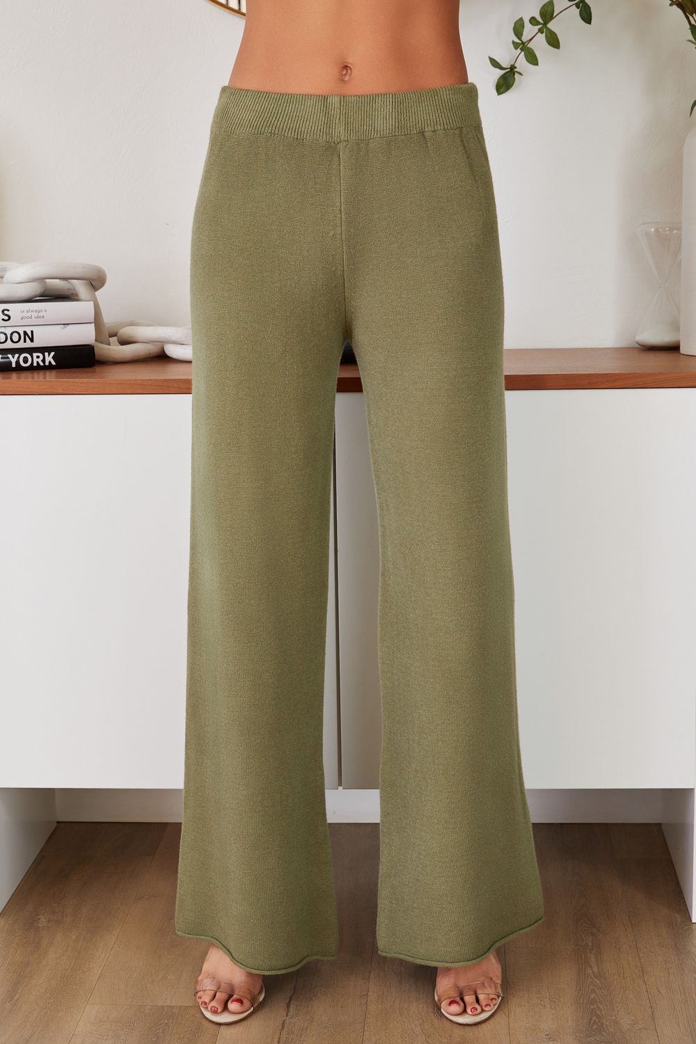 ITALIAN KNIT FLARED PANT 27739/330106
