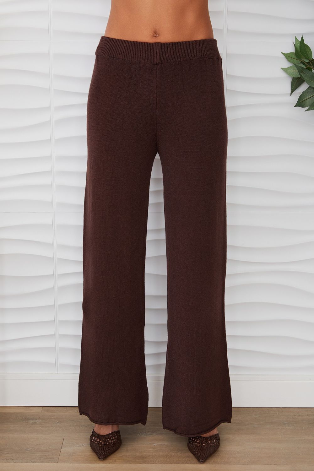ITALIAN KNIT FLARED PANT 27739/330106