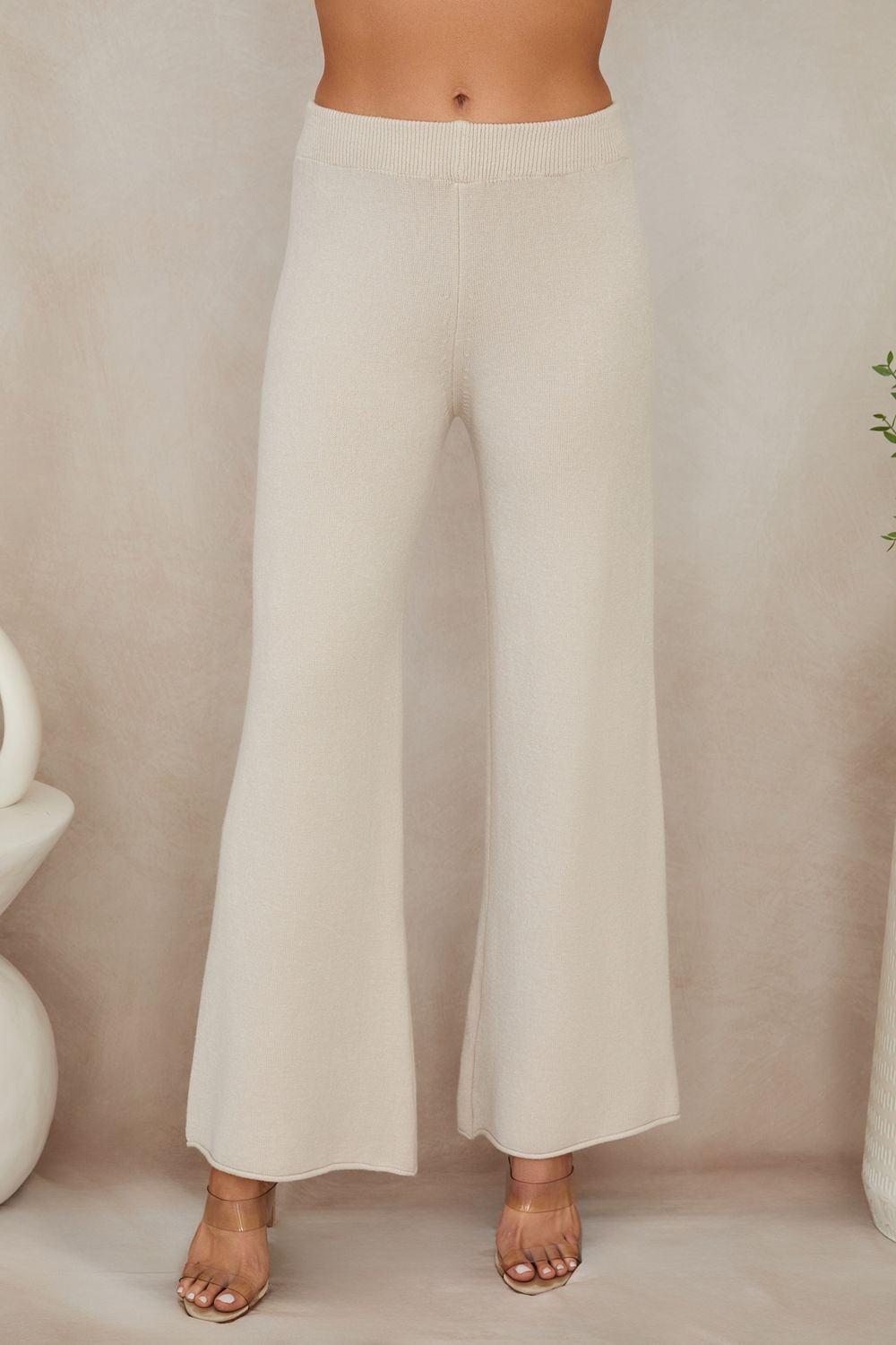ITALIAN KNIT FLARED PANT 27739/330106