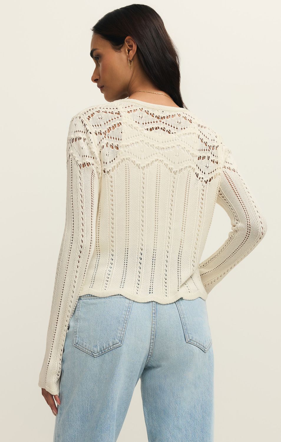 ALYCIA CROCHET SWEATER ZW261175