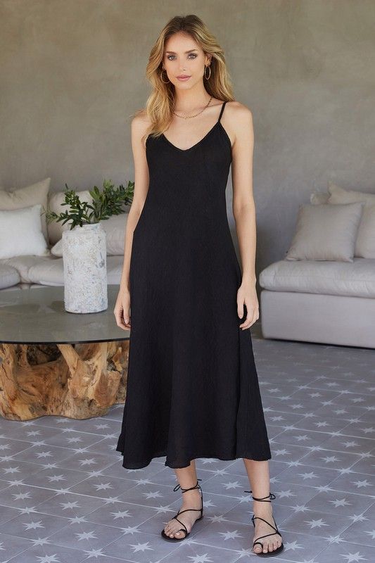 LINEN MAXI SLIP DRESS 22.2237/224008/244008