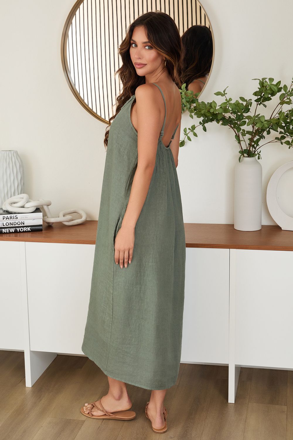 RAW EDGE SLVLESS MAXI DRESS 155040/13409