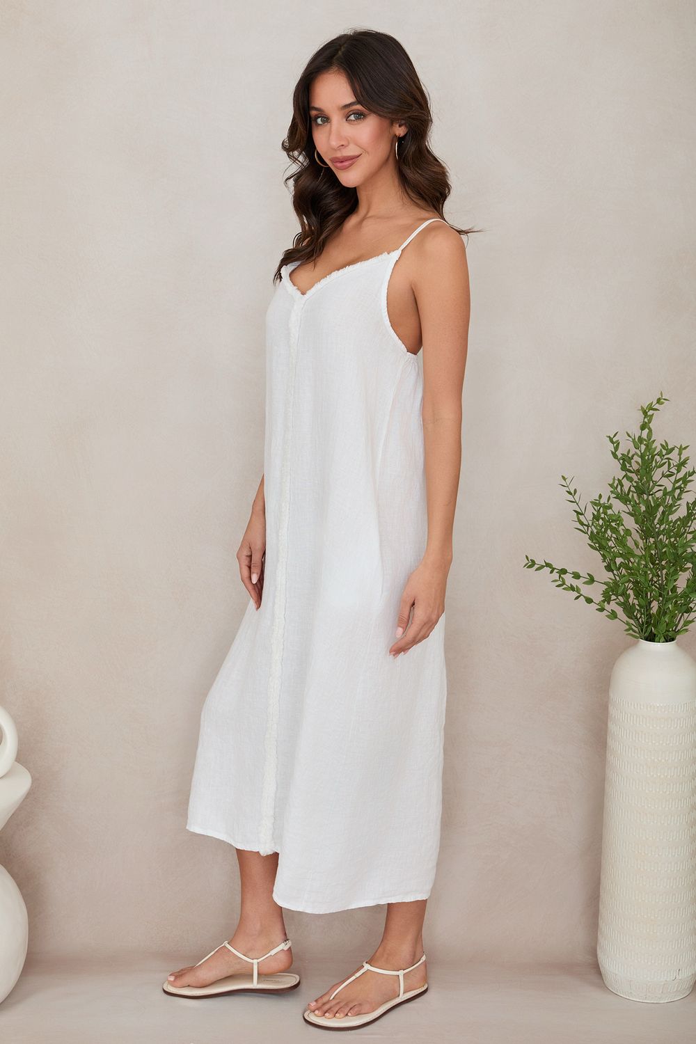 RAW EDGE SLVLESS MAXI DRESS 155040/13409