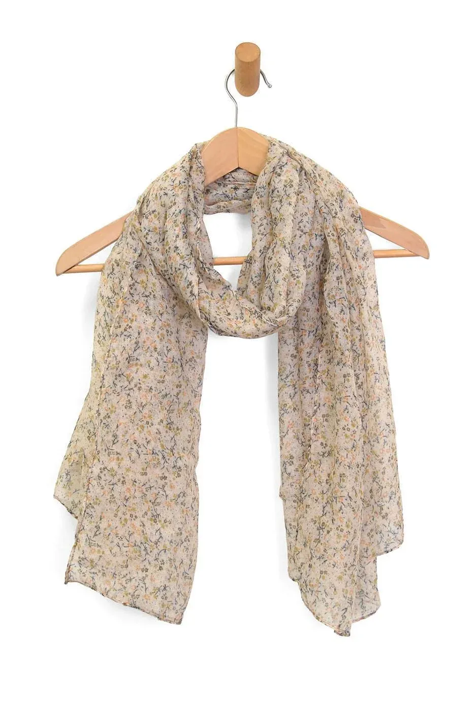DARLING DITSY FLORAL SCARF E3414, Color: NTRL15