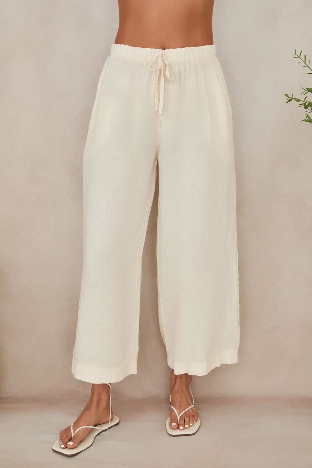 DRAWSTRING WIDE LEG PANT 155043/13868