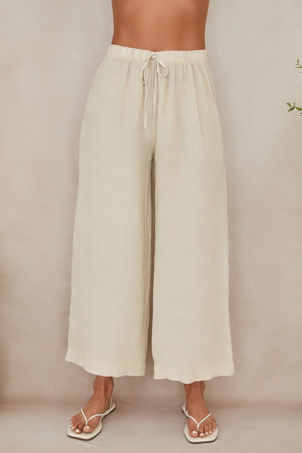 DRAWSTRING WIDE LEG PANT 155043/13868