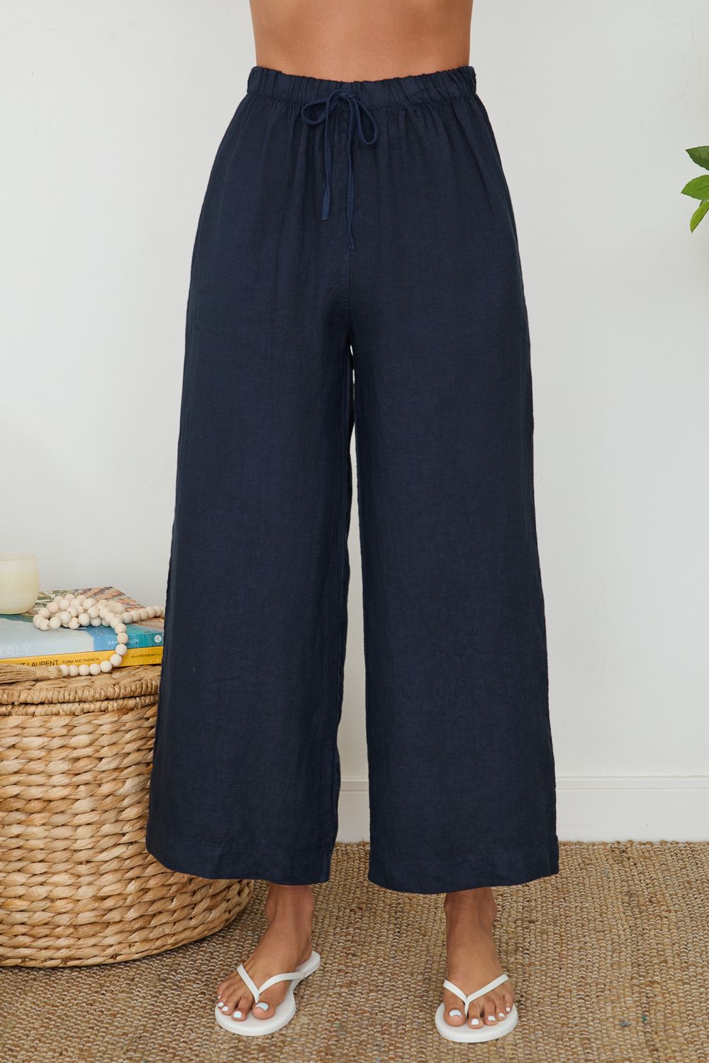 DRAWSTRING WIDE LEG PANT 155043/13868