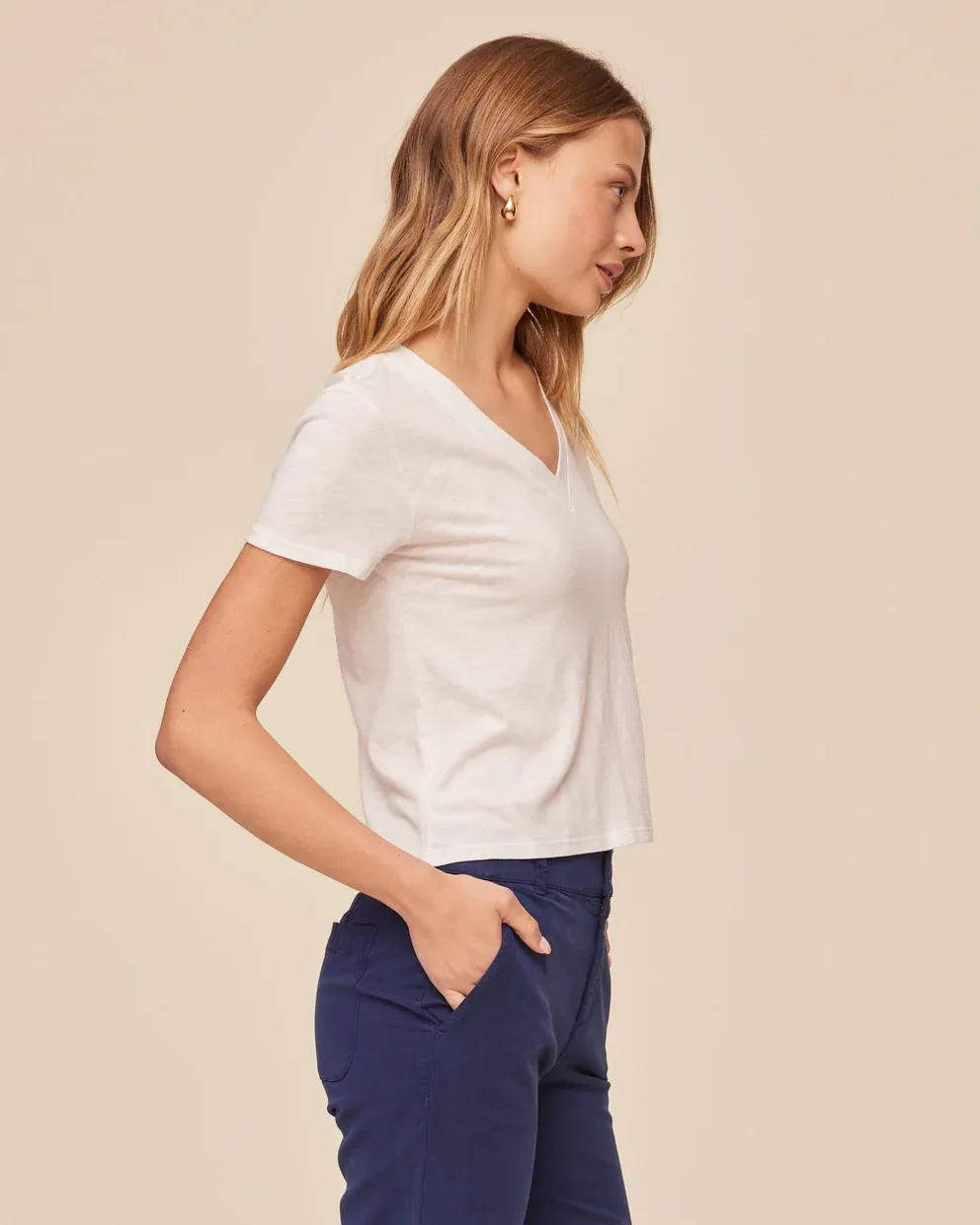 V-NECK TEE BDSH  B2797-G28-302