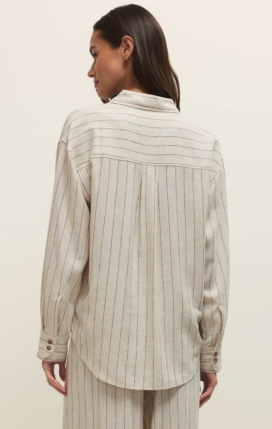 ALFIE STRIPED BUTTON UP SHIRT ZT261985