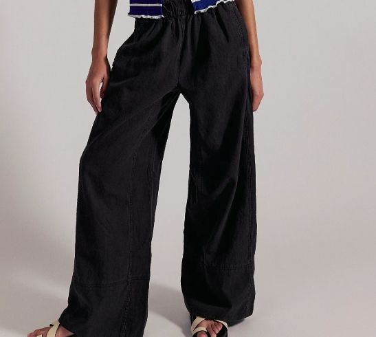 DAYS END LINEN PANT OB2008799, Color: BLACK, Size: XS