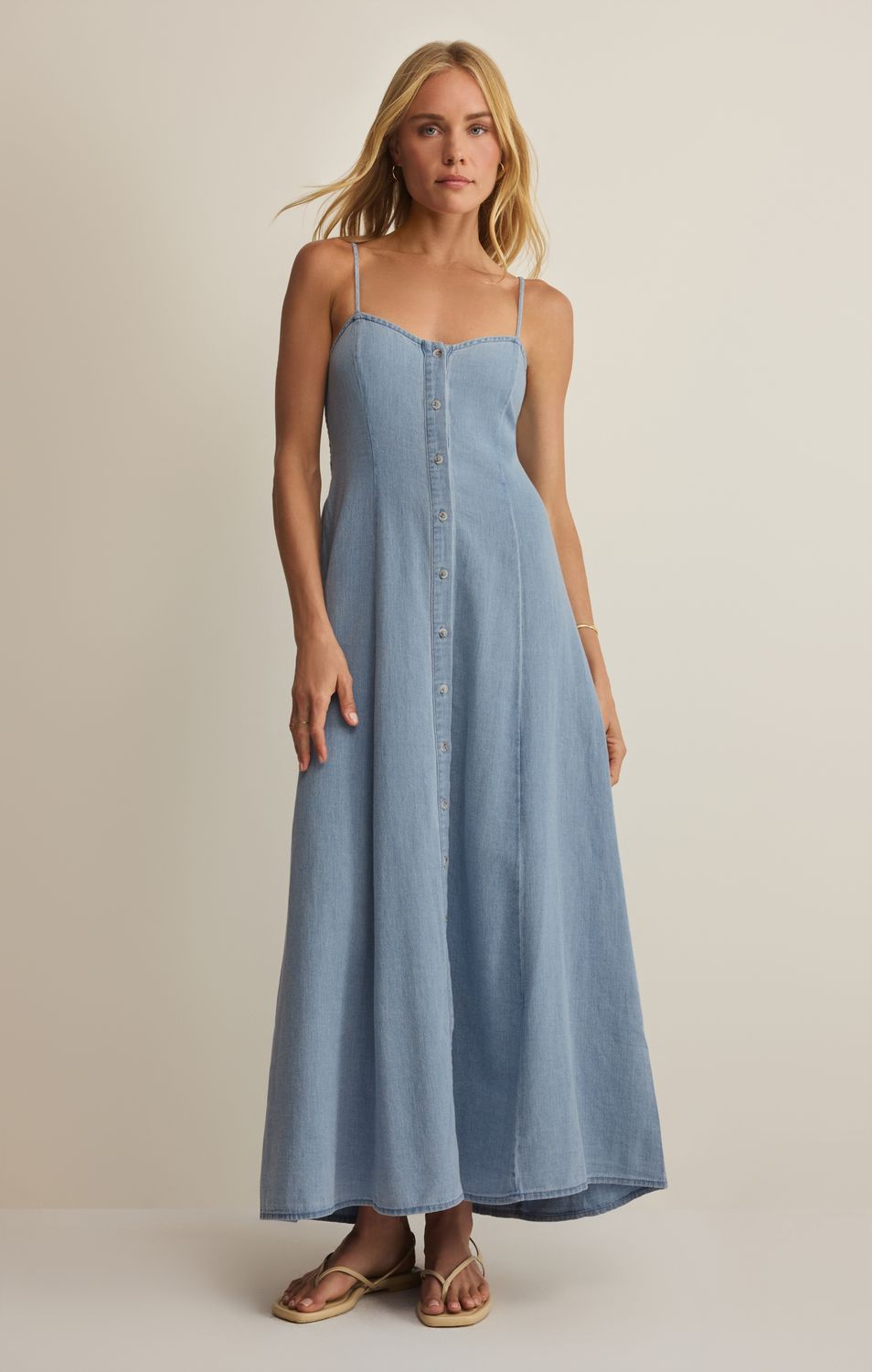 ANGELS EYES TWILL MIDI DRESS ZD262700, Color: LKB, Size: XS