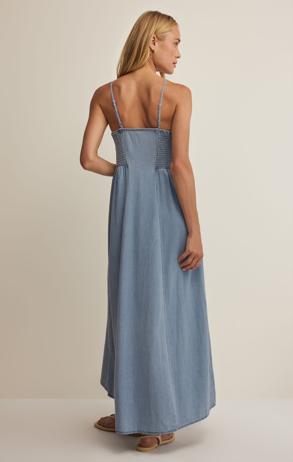 ANGELS EYES TWILL MIDI DRESS ZD262700