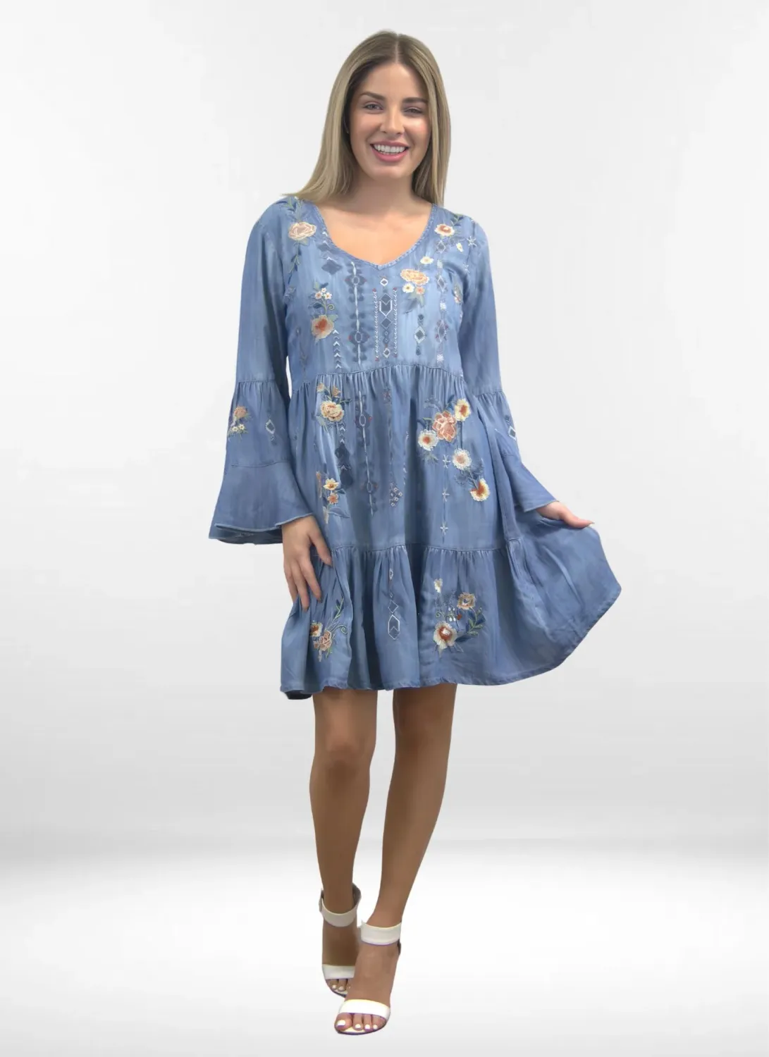 ZOE DRESS KYVK356, Color: MULTI, Size: XS