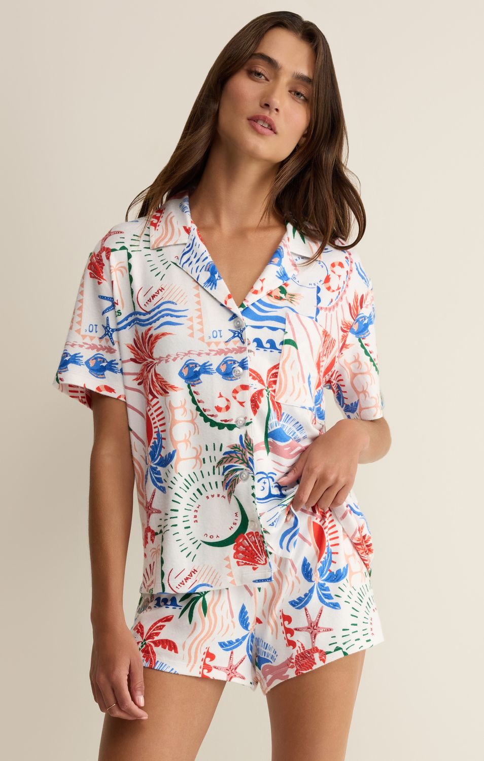 BEACH DAYS GETAWAY PJ TOP ZLT262649