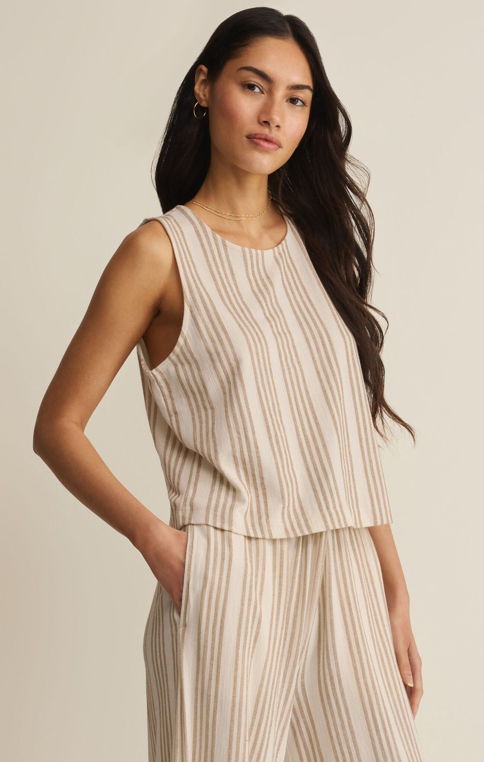 SLOANE KNIT STRIPED TOP ZT262588