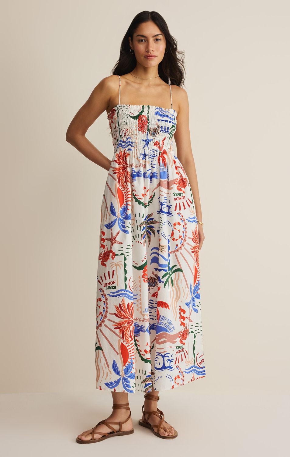 CORNELIA GETAWAY MIDI DRESS ZD262593, Color: MUL, Size: XS