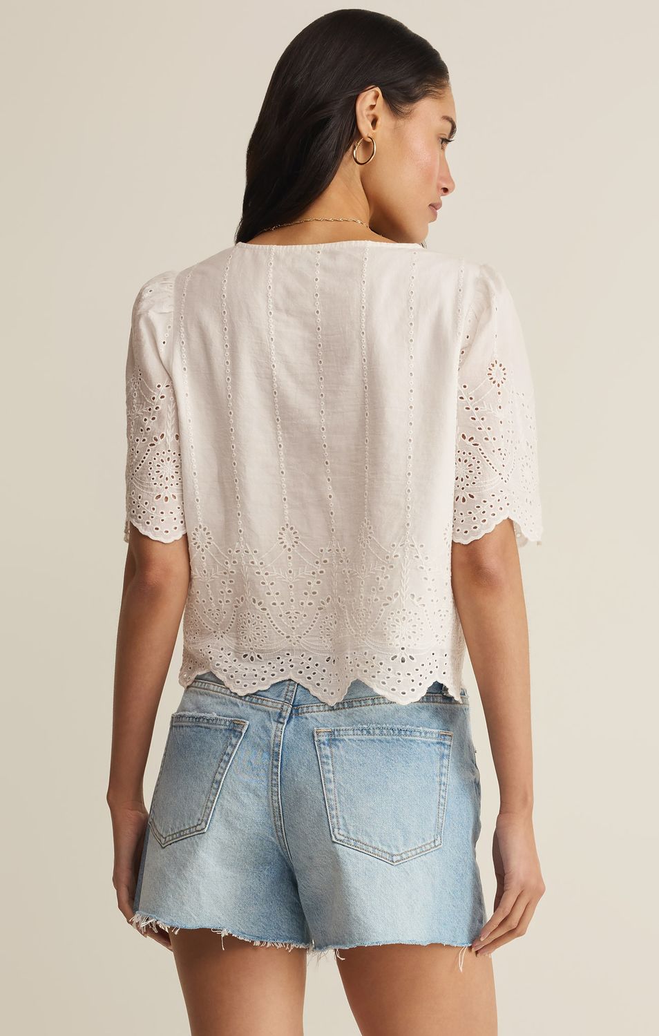 OCEANSIDE EMBROIDERED TOP ZT262968