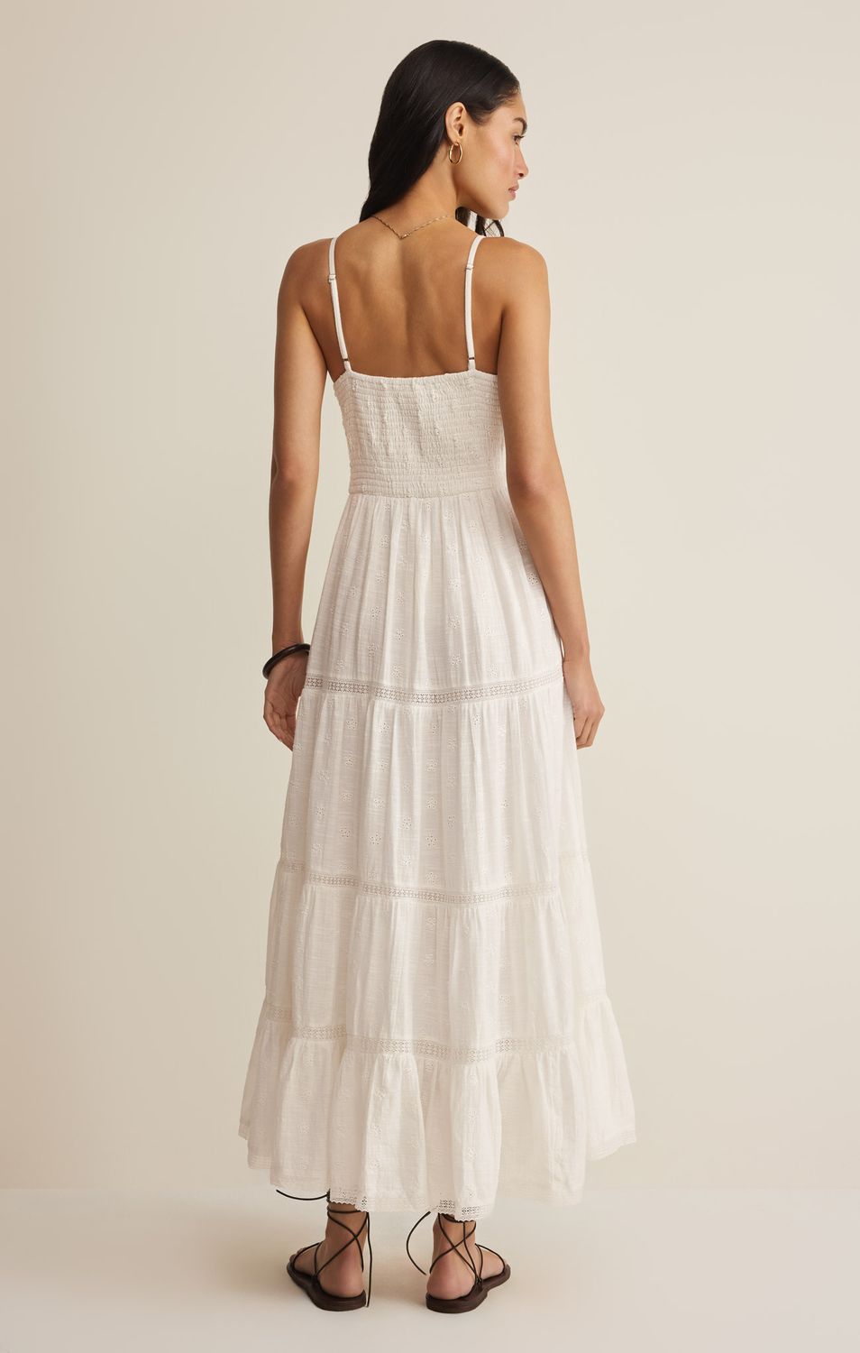 BEHATI EYELET MIDI DRESS ZD262796