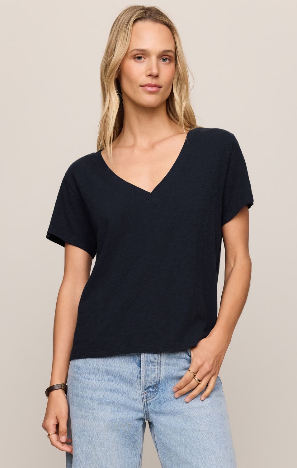 NOMAD V NECK TEE ZT263210, Color: ECP, Size: XS