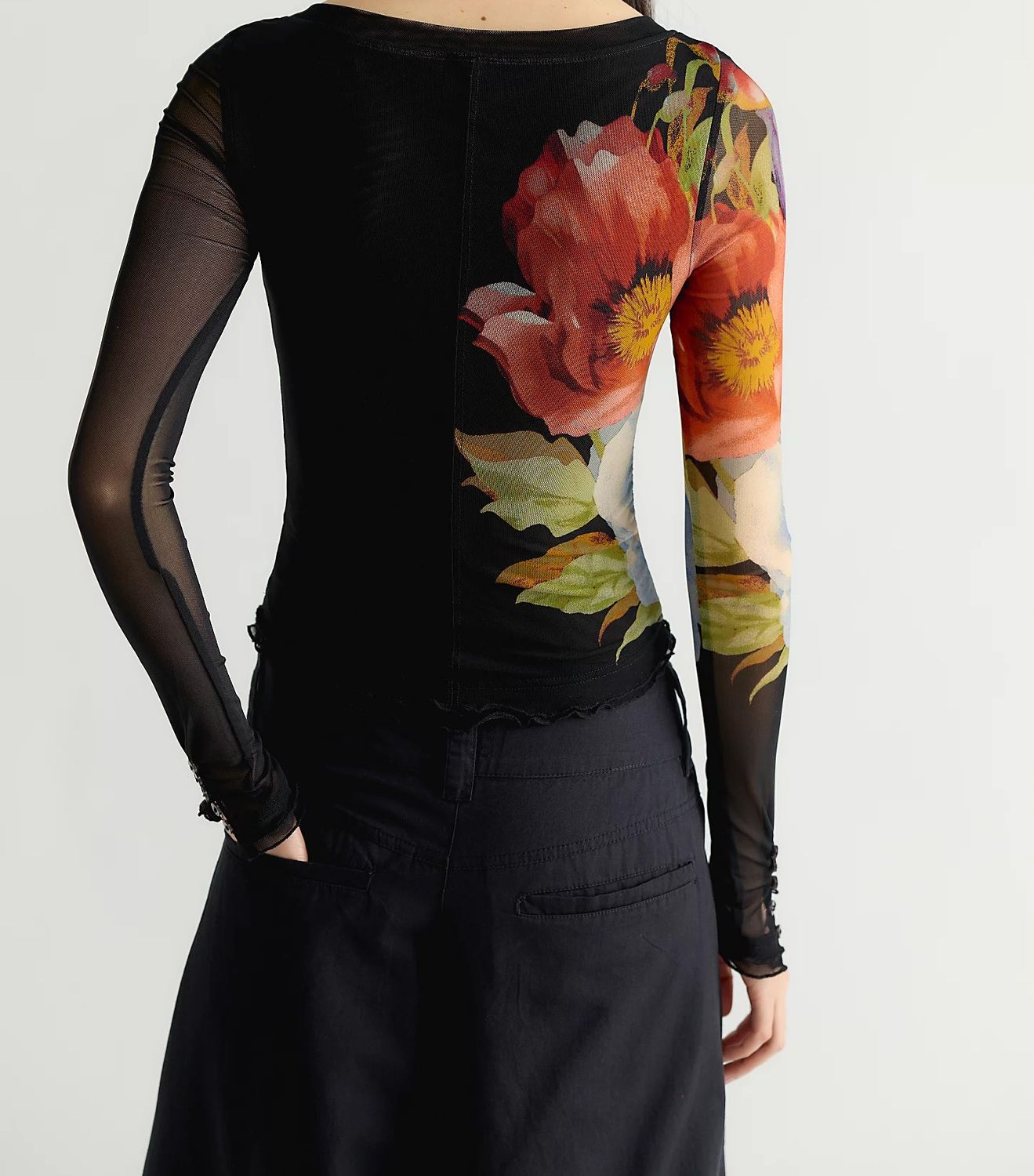 LILY PRINTED L/S TOP OB2430031