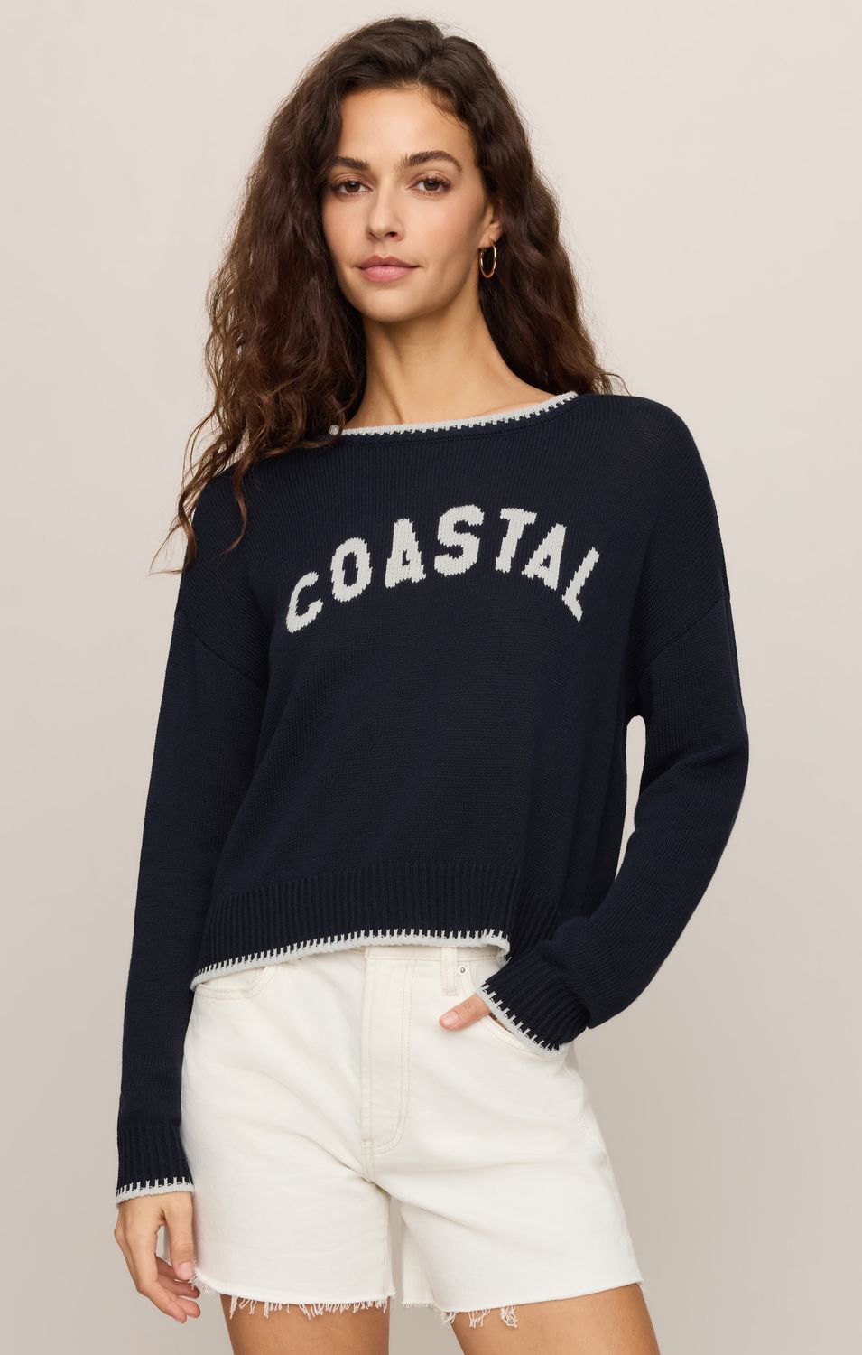 COASTAL SIENNA SWEATER ZW263576, Color: ECP, Size: XS