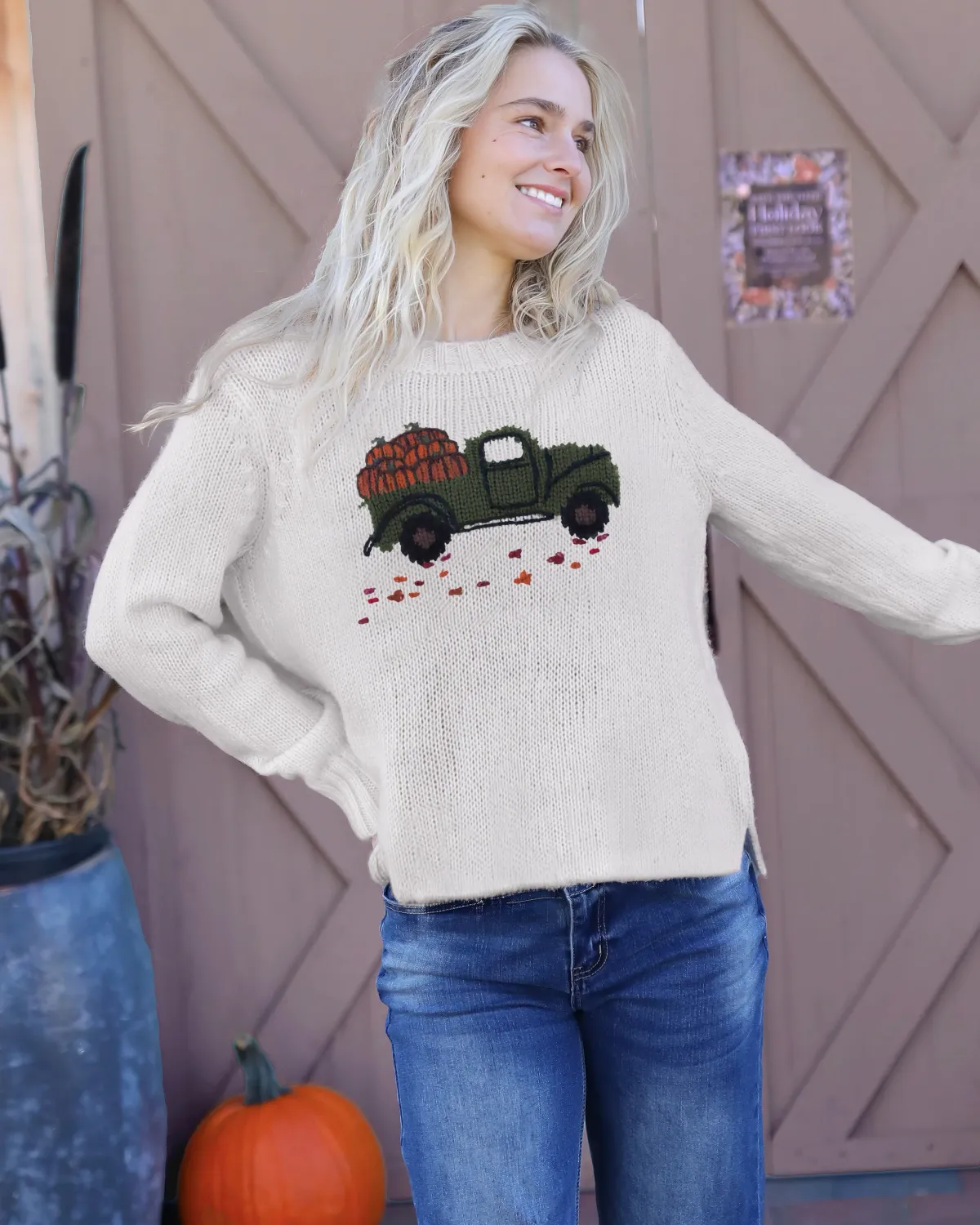 PUMPKIN TRUCK CREW CHUNKY K57YPE2W685