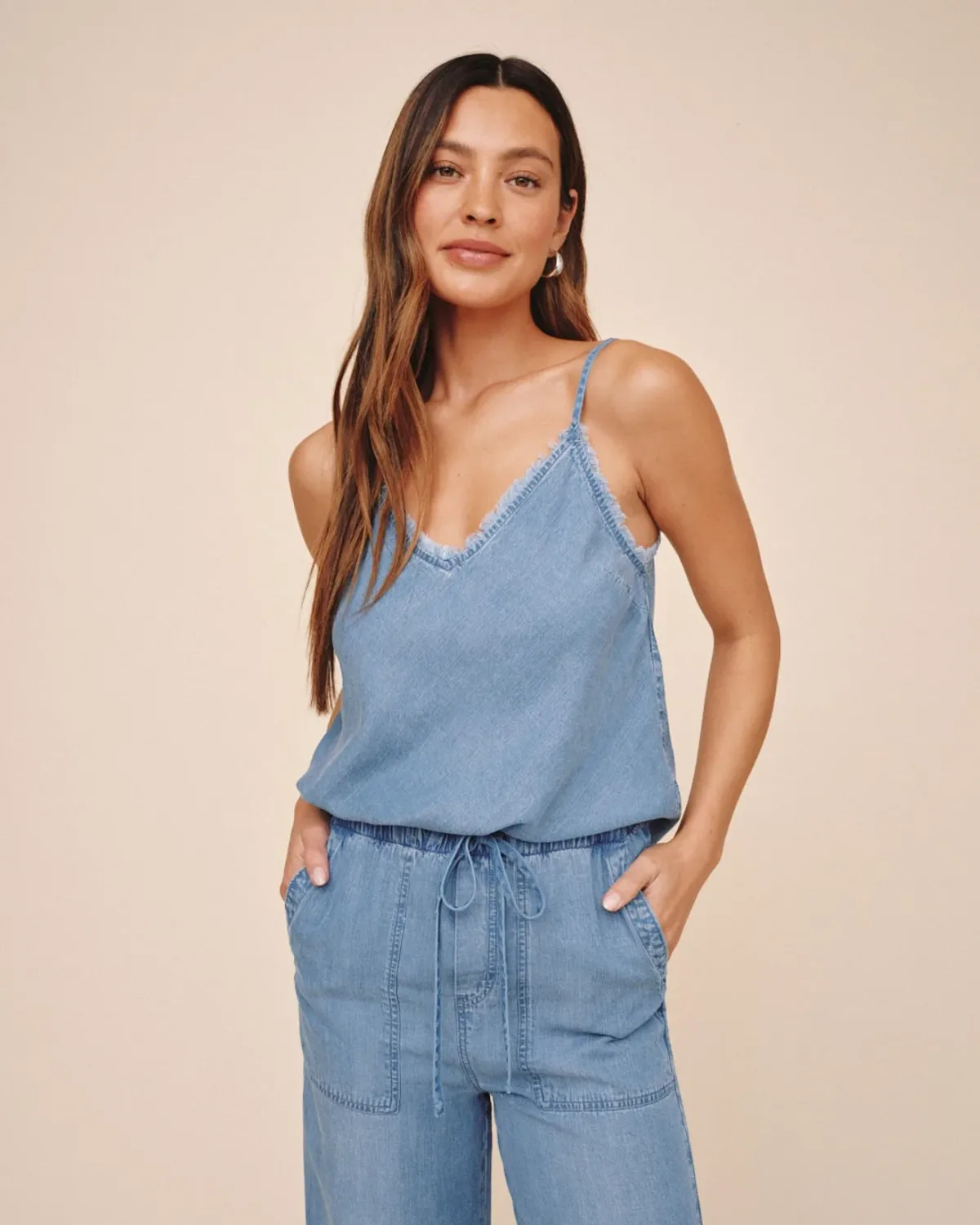 FRAYED EDGE CAMISOLE BDSH B2243-549-624