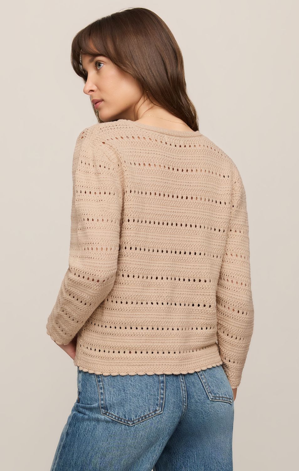 AVEN CROCHET SWEATER ZW263331