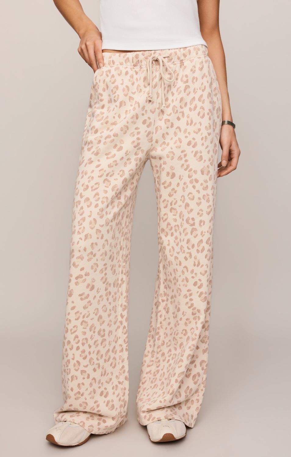 HUNTER KNIT LEOPARD PANT ZP263250, Color: SSN, Size: XS