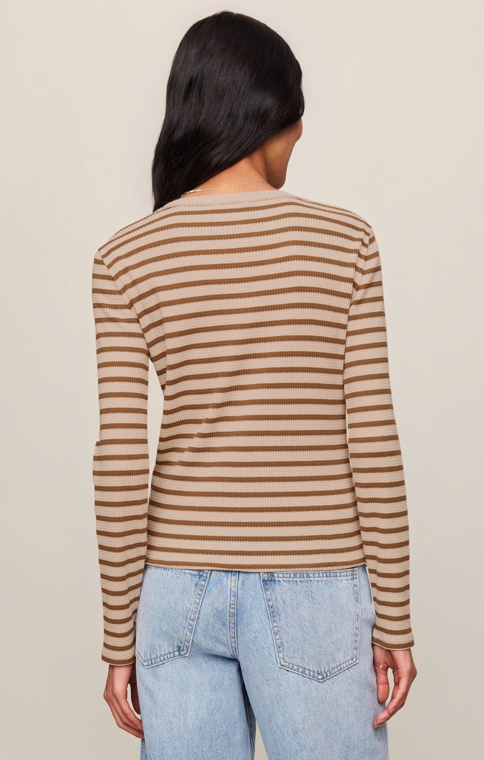 ARLET STRIPE THERMAL TOP ZT263412