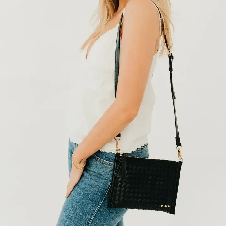 VEDA WOVEN CRSSBDY/CLUTCH