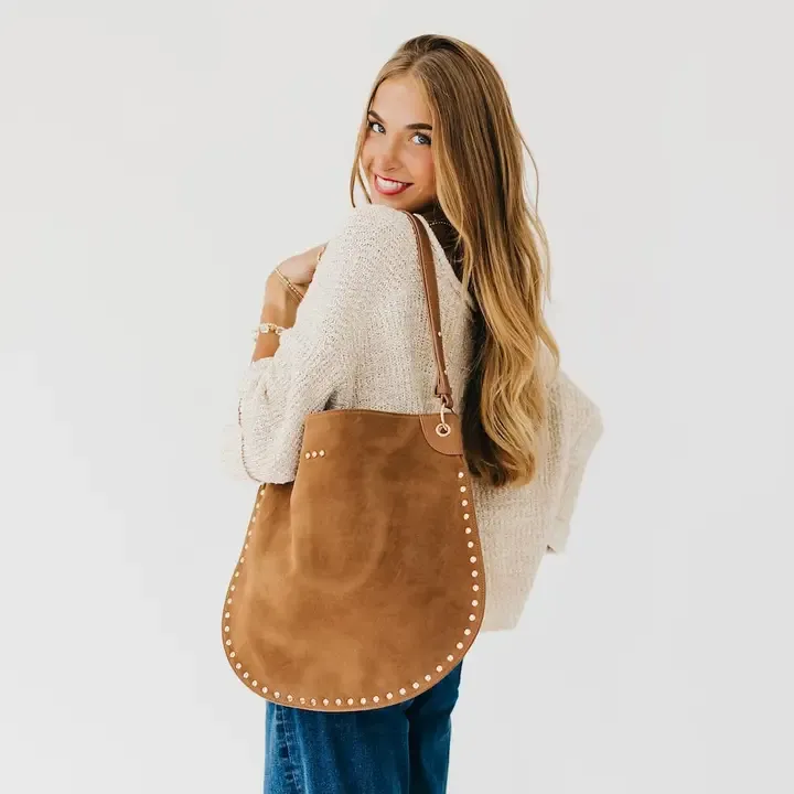 ROSALIE RIVET SUEDE HOBO