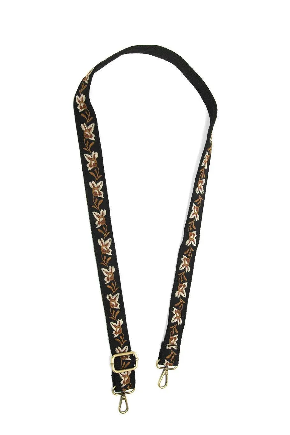 ABSTRACT ORCHID GUITAR STRAP LS123