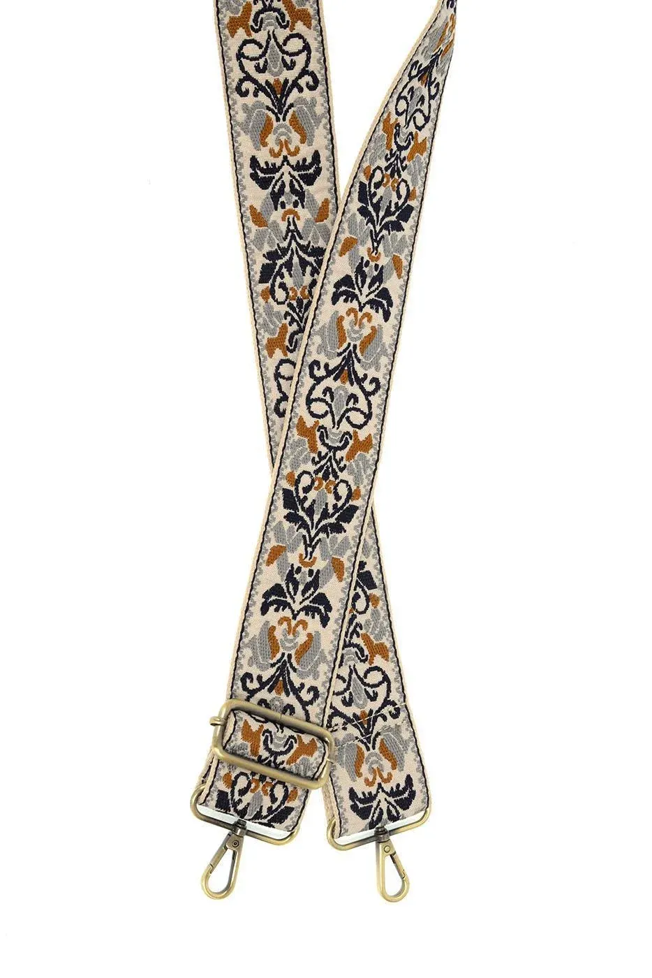 FLORAL FILIGREE GUITAR STRAP LS080